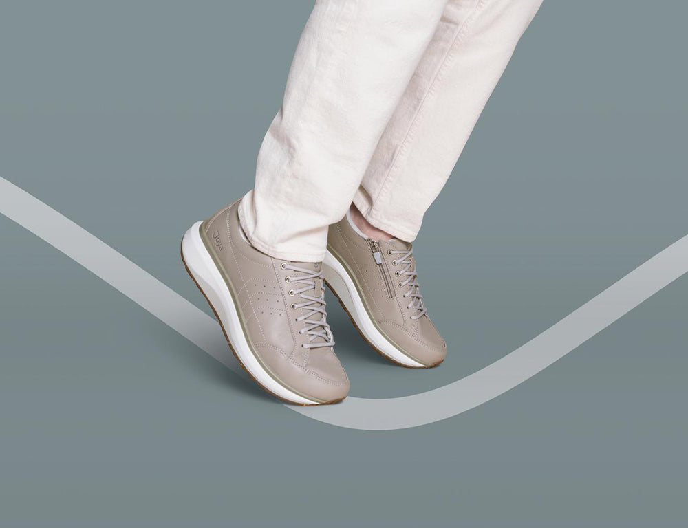Mens Wave Wide-Fit Zip Moscow Beige Shoes