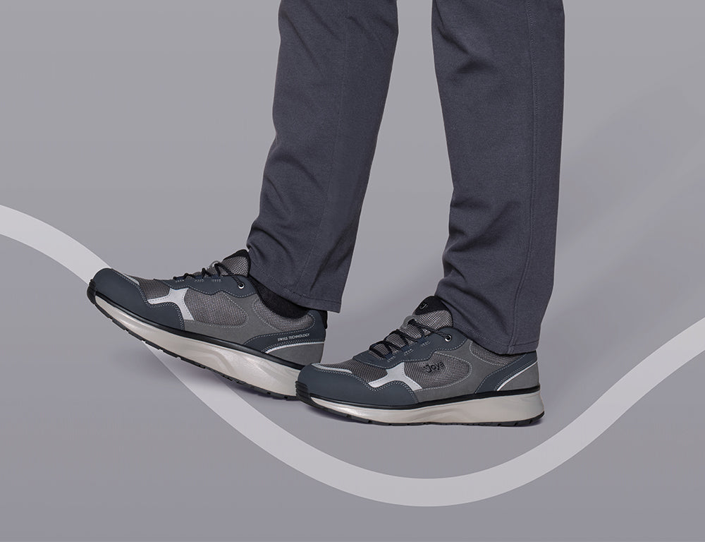 Mens Active Tony III Blue Grey Trainers