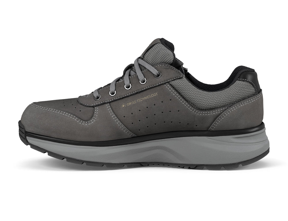 Mens Active Zip Dynamo Dark Grey Trainers