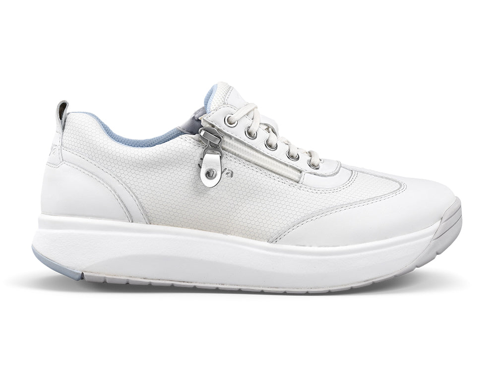 Joya Womens Senso Zip Laura White Shoes ShoeMed