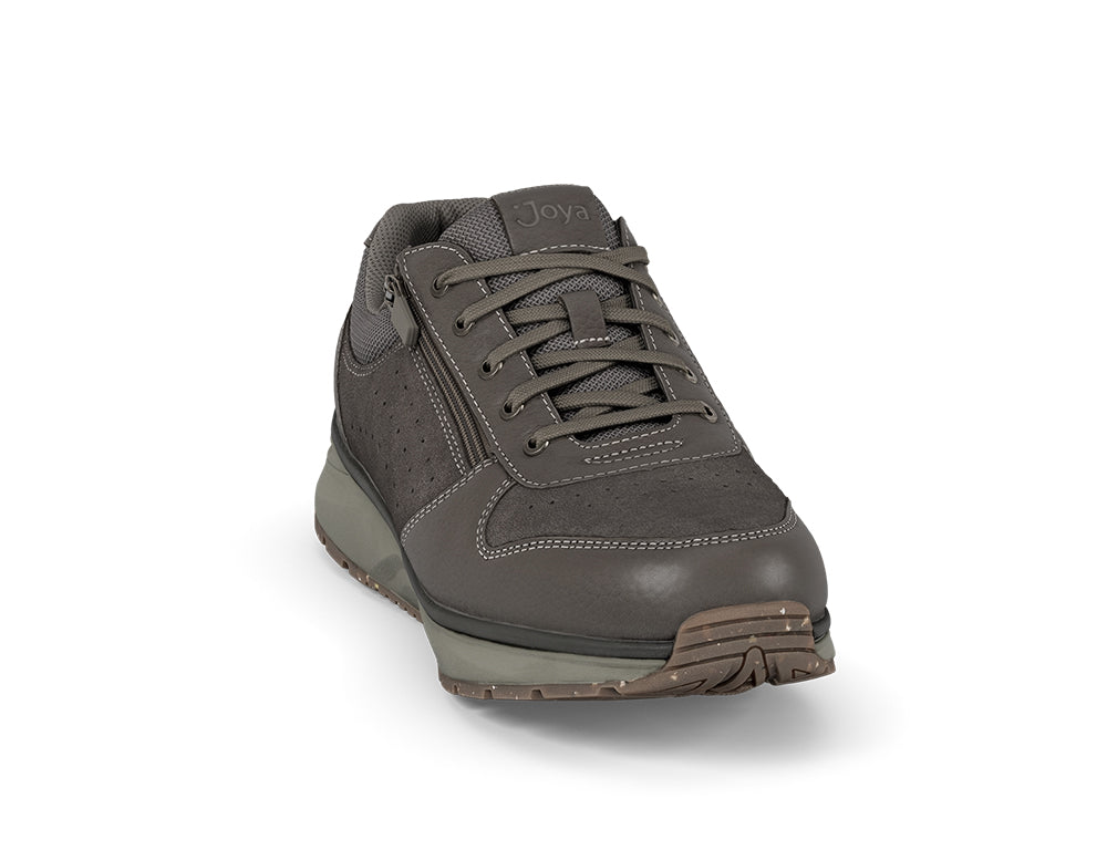 Mens Active Zip Dynamo Brown Trainers