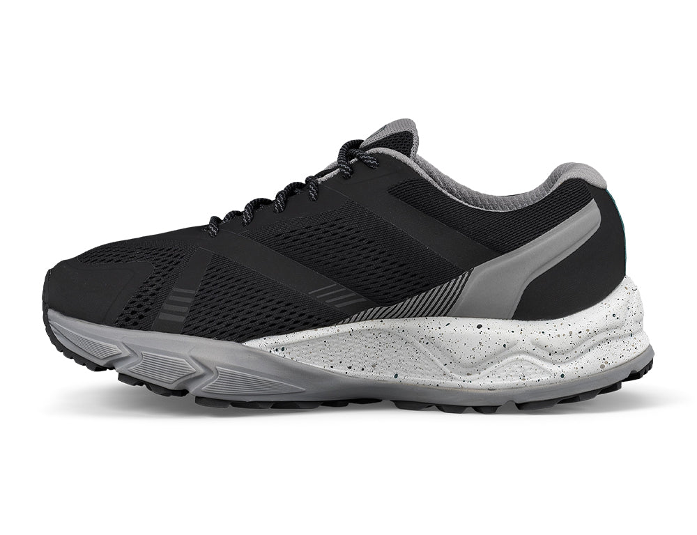 Mens Active Nova Black Grey Hiking Shoes