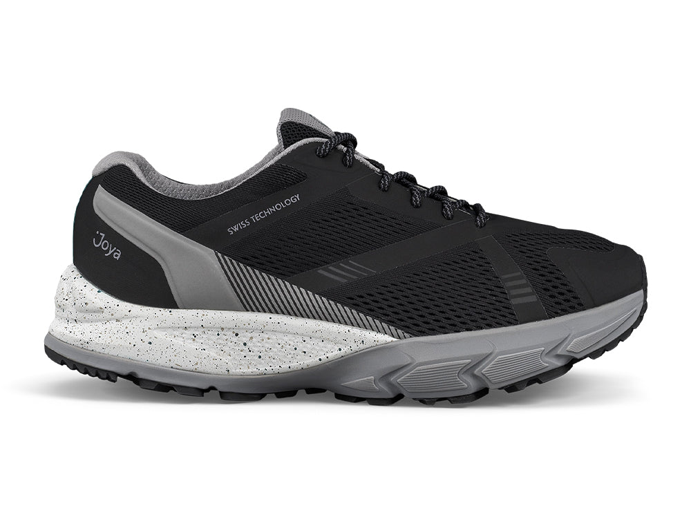 Mens Active Nova Black Grey Hiking Shoes