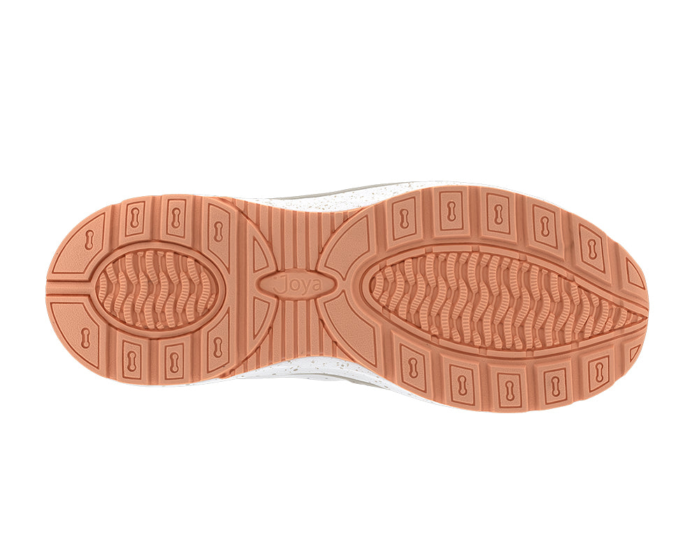 Joya Womens Active Zip Dynamo White Beige Trainers ShoeMed