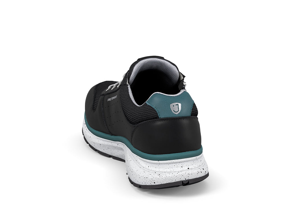 Mens Active Zip Dynamo Black III Trainers