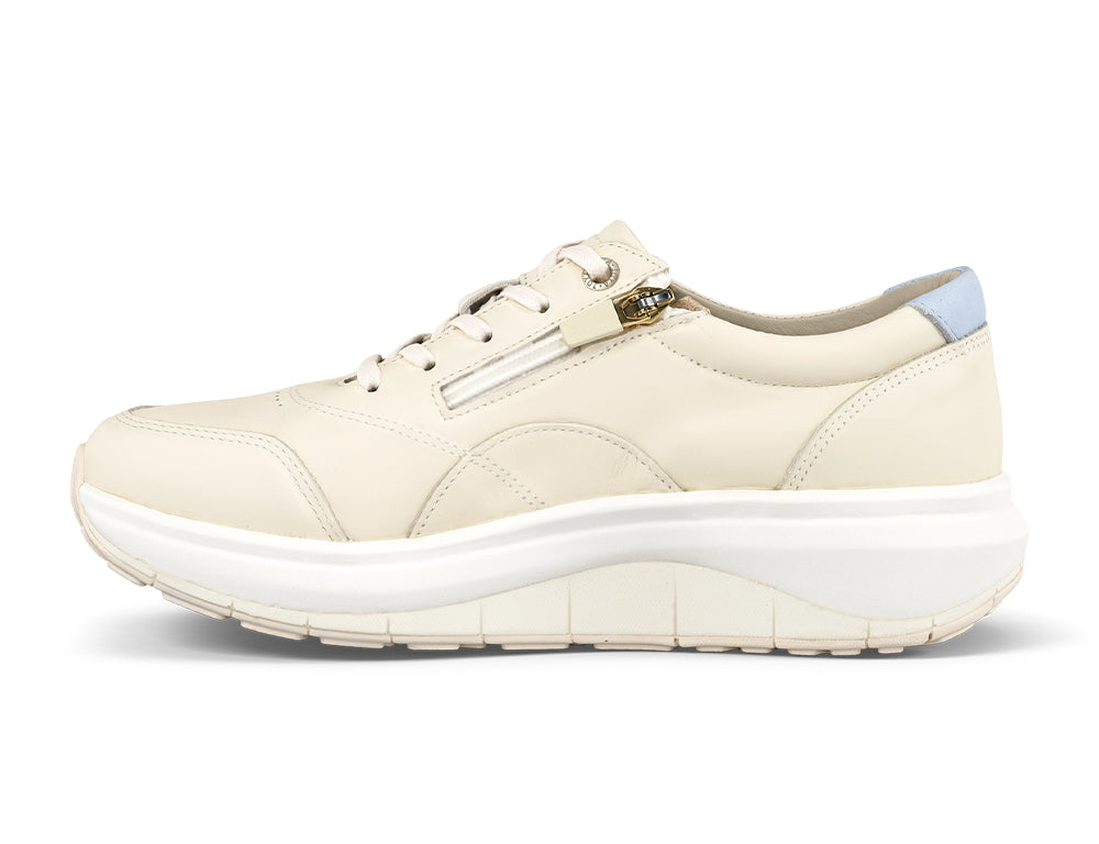 Womens Wave Wide-Fit Zip Venice White Shoes