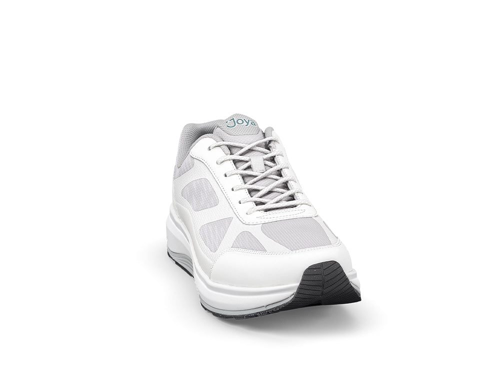 Mens Wave Wide-Fit Cancun II White Grey Trainers