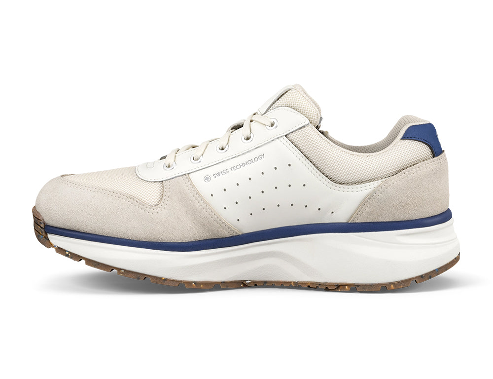 Mens Active Zip Dynamo White Trainers