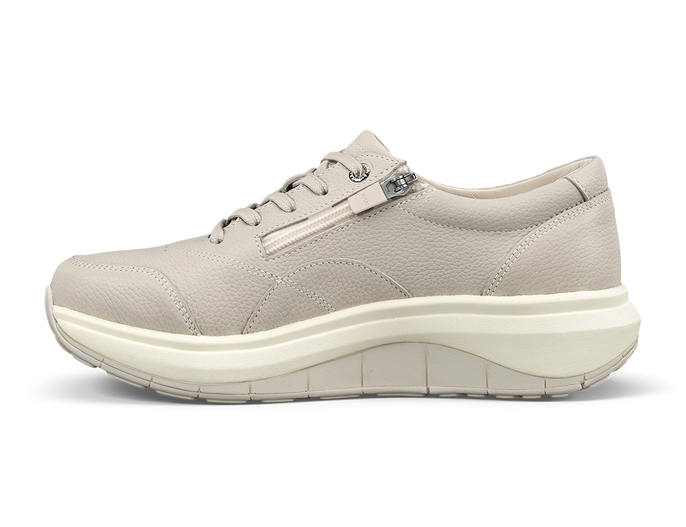 Womens Wave Wide-Fit Zip Venice Light Beige Shoes