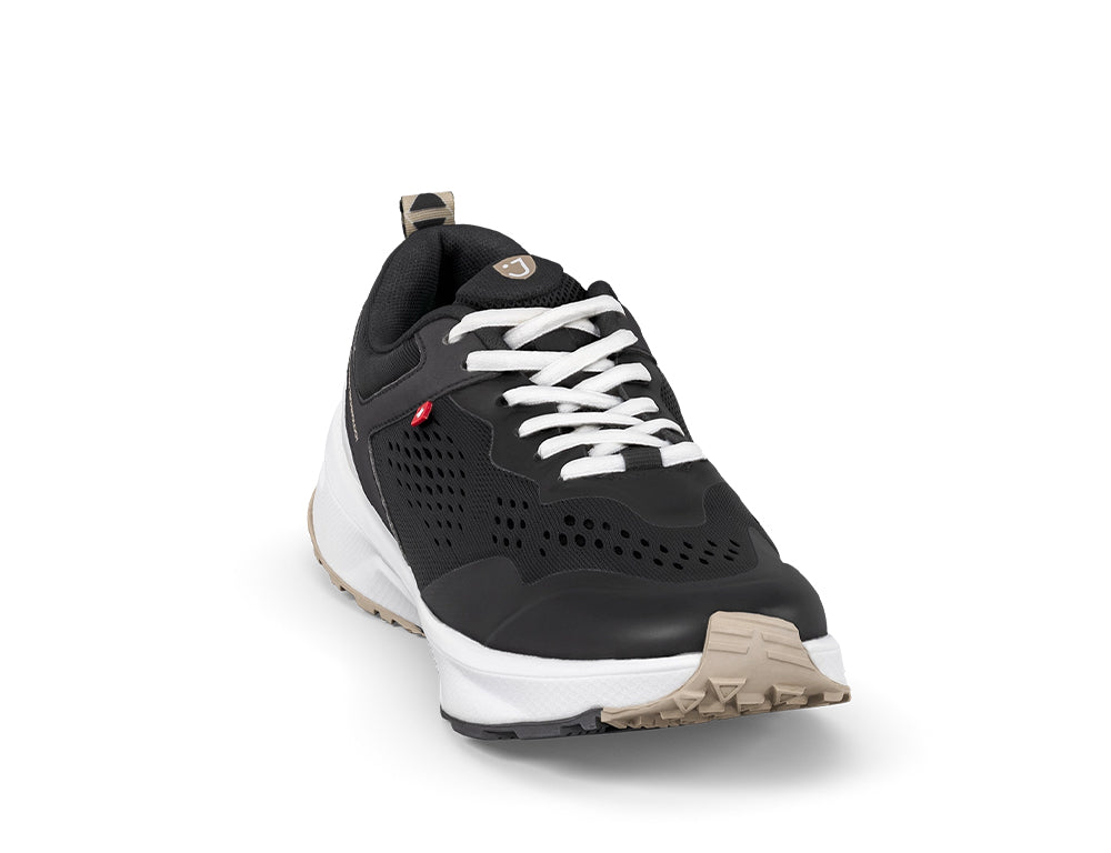 Womens Active Veloce Black White Trainers