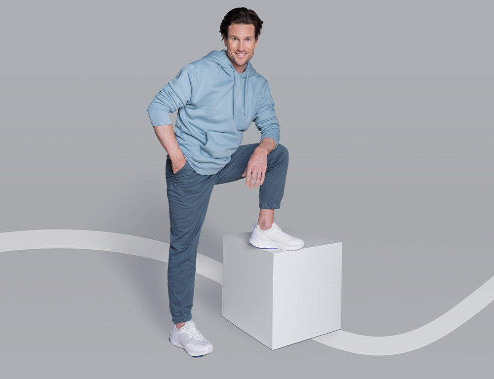Mens Active Veloce White Trainers
