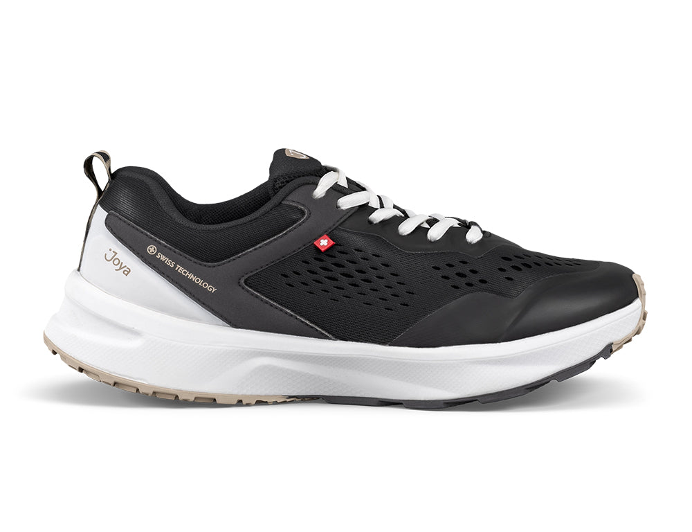 Womens Active Veloce Black White Trainers