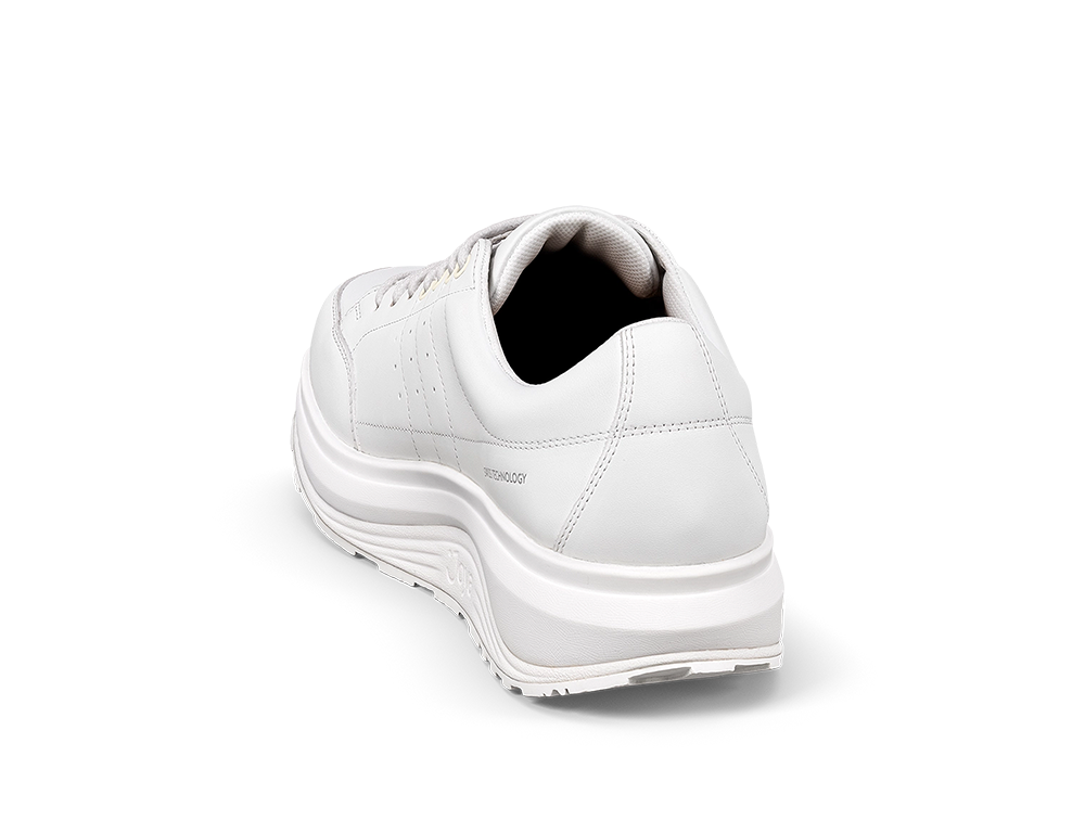 Joya Mens Wave Wide-Fit Zip Moscow White Shoes ShoeMed