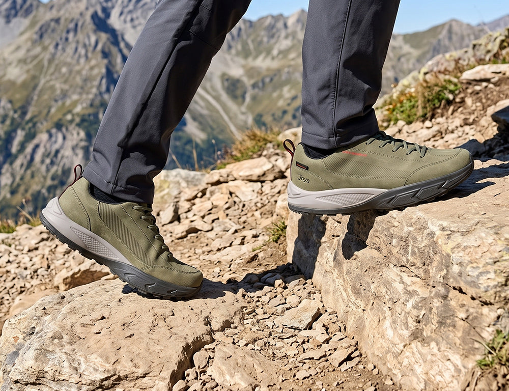Mens Active Waterproof Oberstdorf Green Hiking Shoes