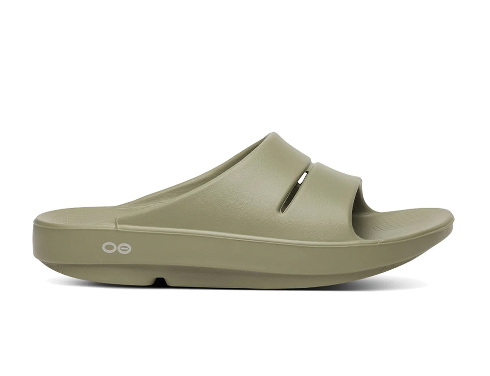OOFOS OOahh Sport Unisex Slide Sandal, Aqua, Men’s 6 / Women’s 8, EU 39