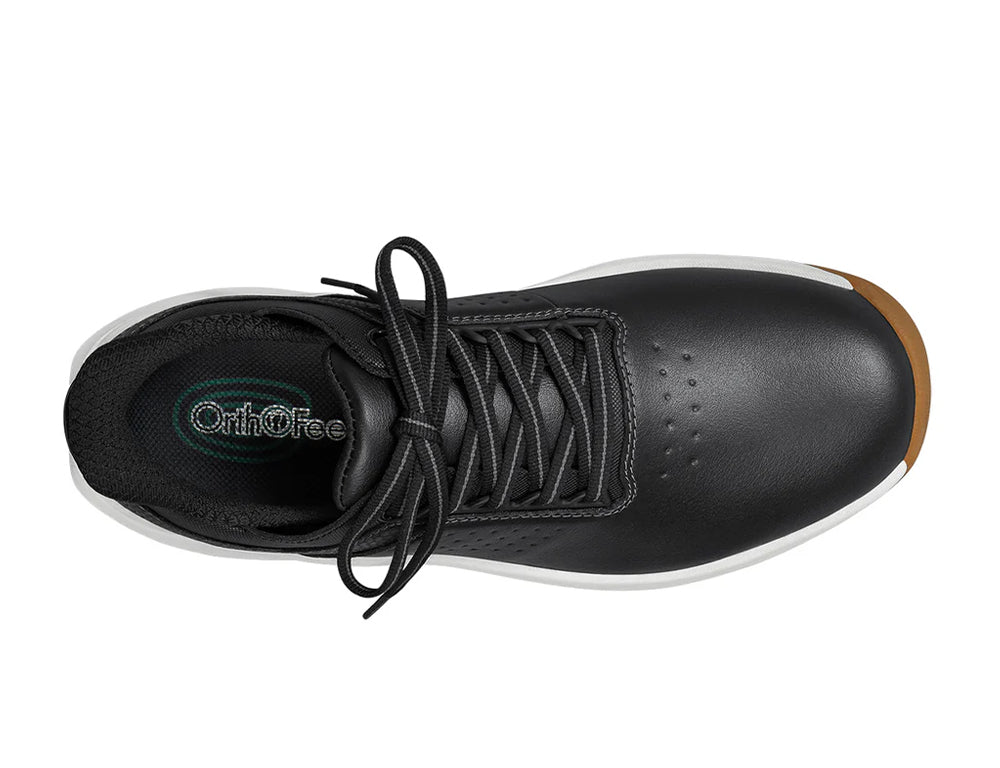 Orthofeet Womens Hands-Free Approach Black Golf Shoes ShoeMed