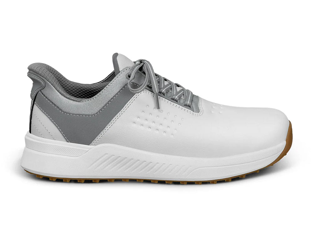 Mens Hands-Free Birdie White Golf Shoes