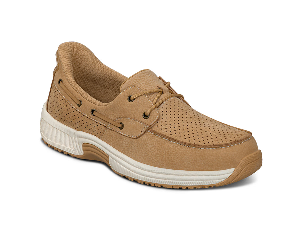 Womens Hands-Free Captain Caramel Boat Shoes