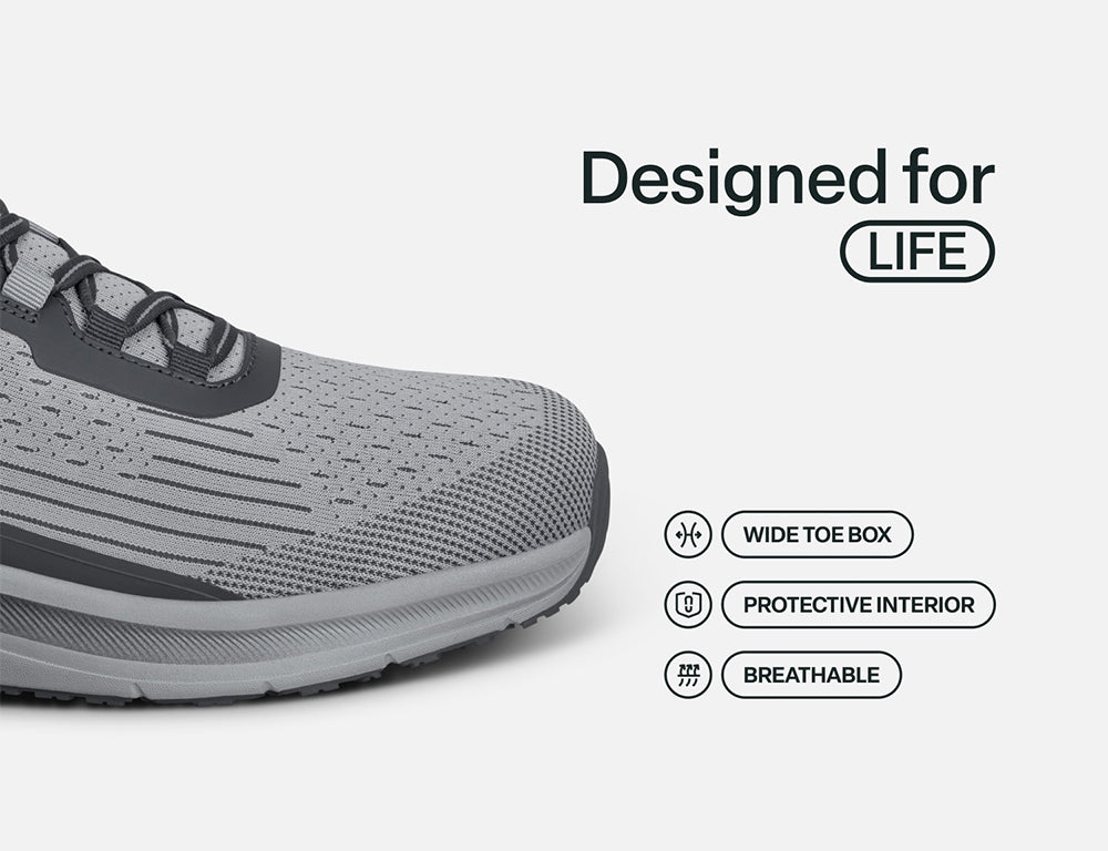 Mens Hands-Free Dash Grey Trainers
