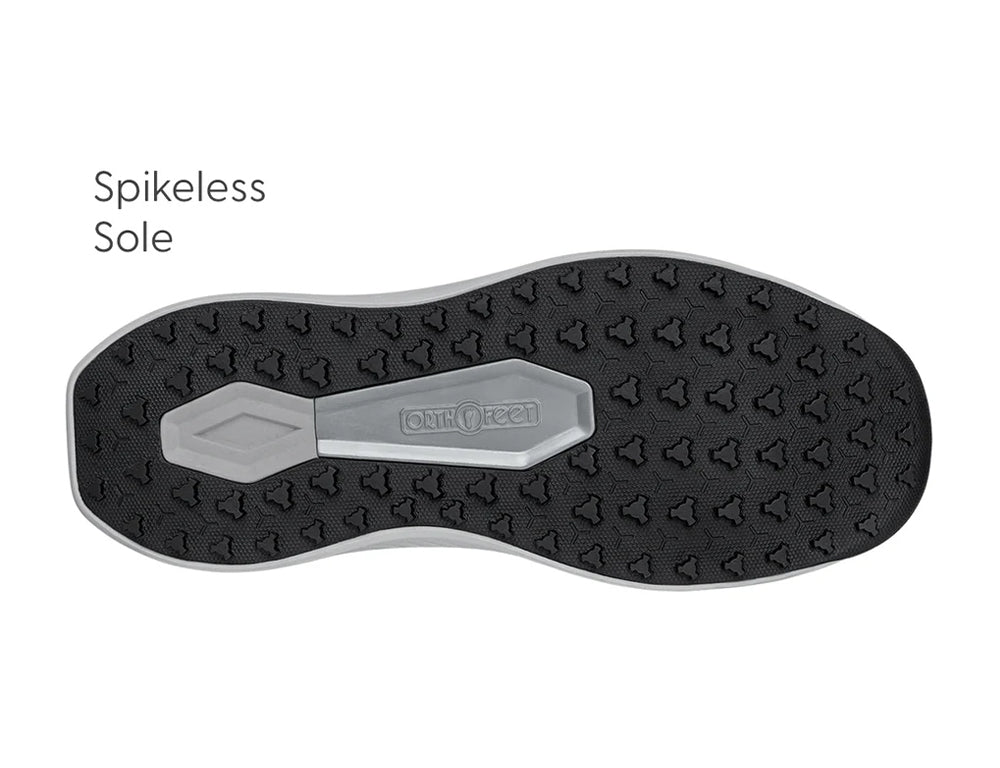 Mens Hands-Free Fairway Black Grey Golf Shoes