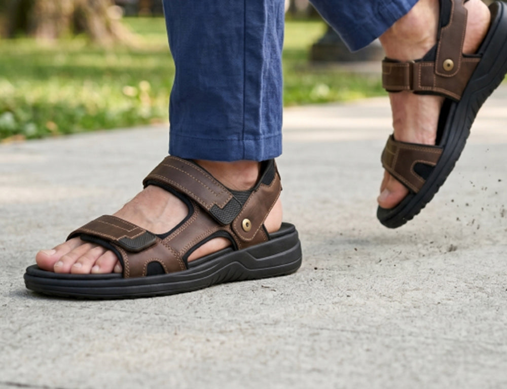 Mens Hands-Free Mercury Brown Sandals