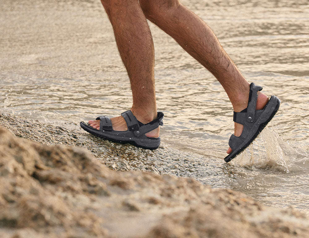 Mens Hands-Free Neptune Grey Sandals