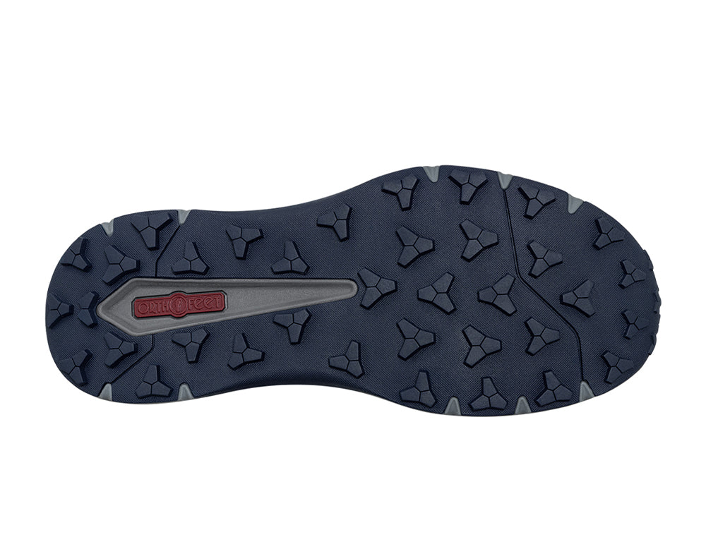 Womens Hands-Free Waterproof Explorer Low Navy Hiking Shoes