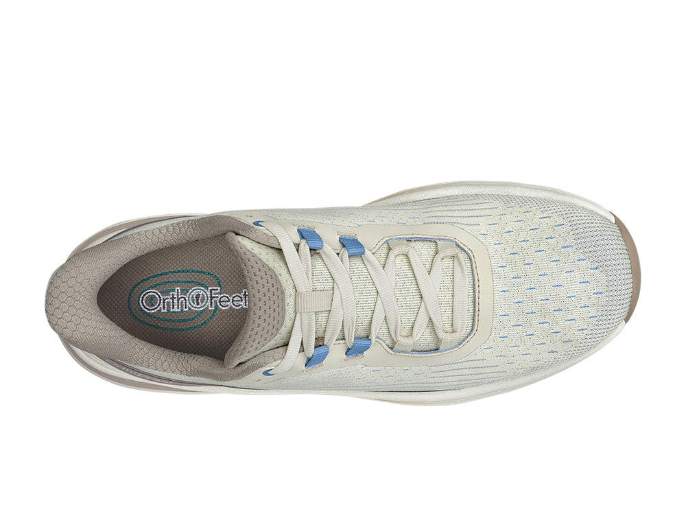 Orthofeet Womens Hands-Free Dart Taupe Trainers ShoeMed