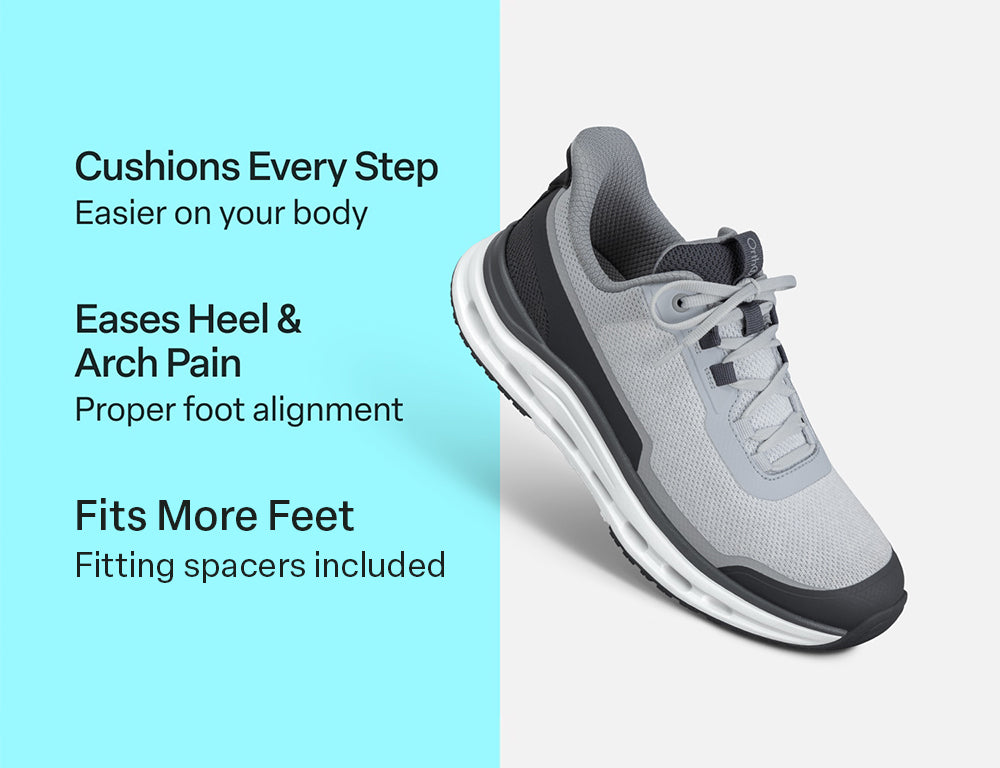Mens Hands-Free Journey Grey Trainers