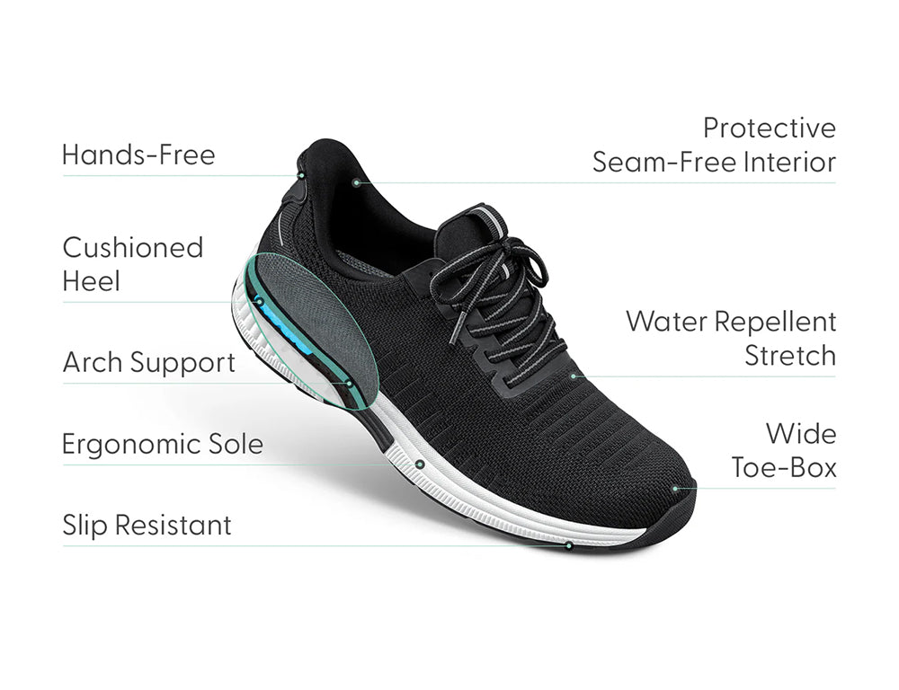 Womens Hands-Free Kita Black Trainers
