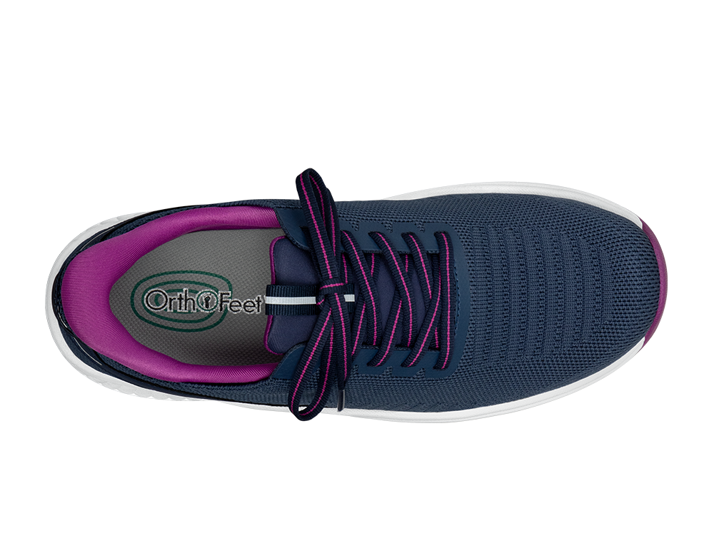 Womens Hands-Free Kita Navy Orchid Trainers