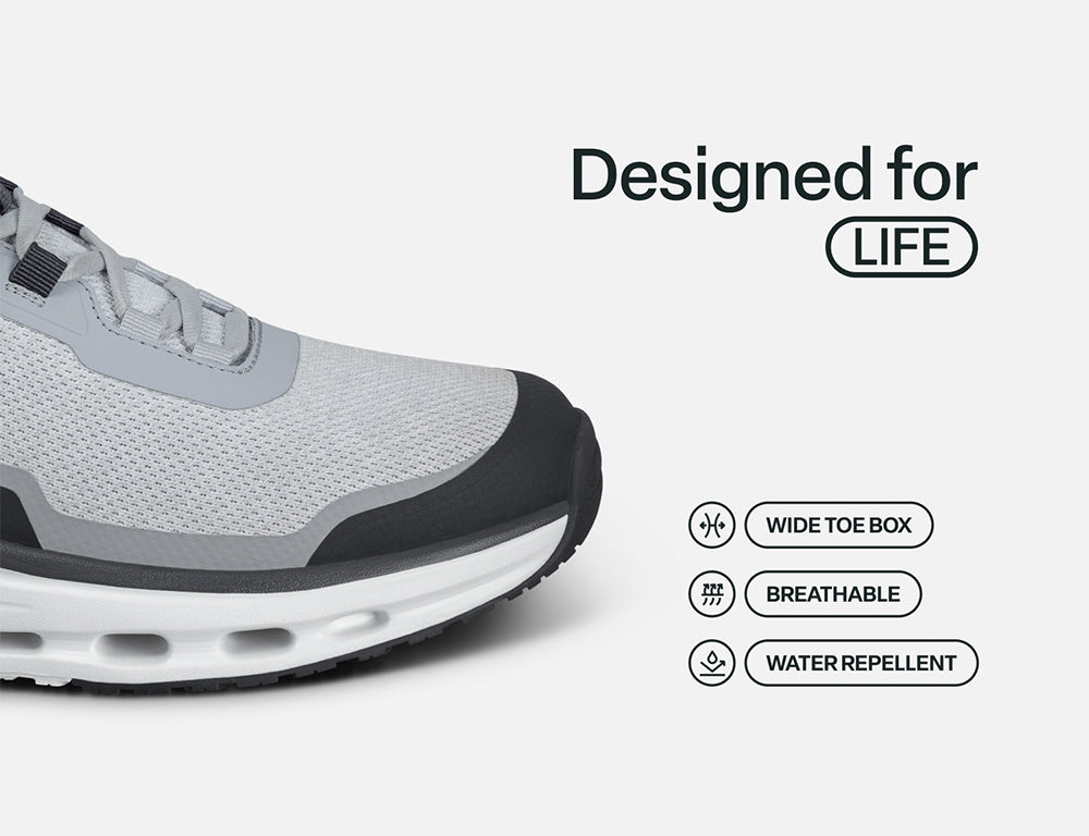 Mens Hands-Free Journey Grey Trainers