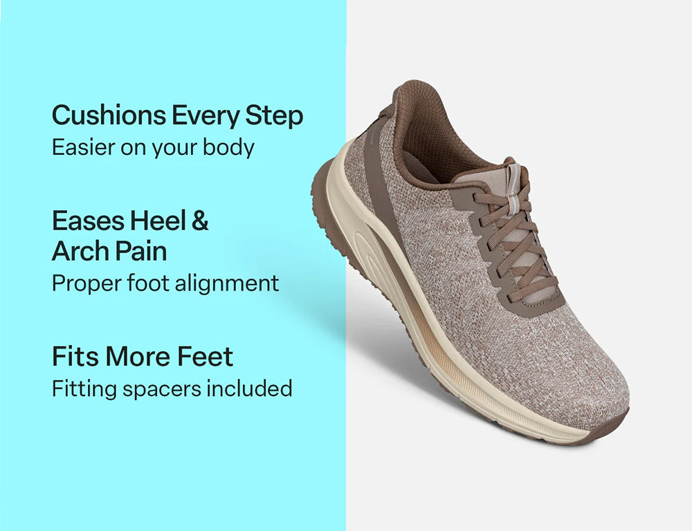 Mens Hands-Free Tilos Light Khaki Trainers