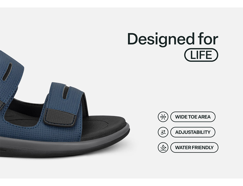 Womens Hands-Free Calypso Blue Sandals