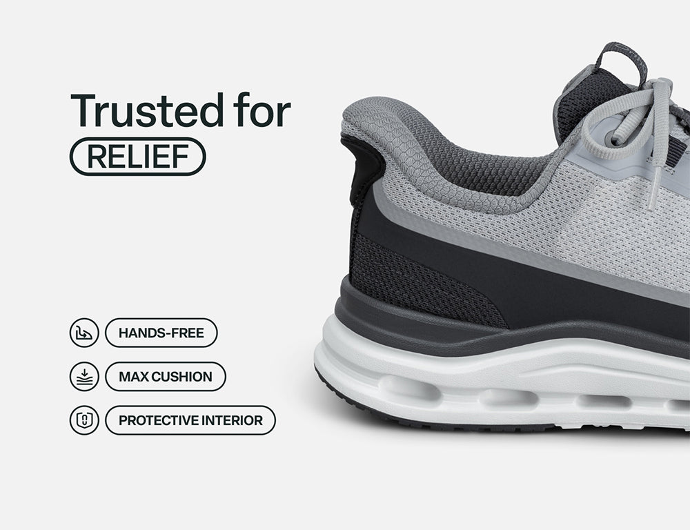 Mens Hands-Free Journey Grey Trainers