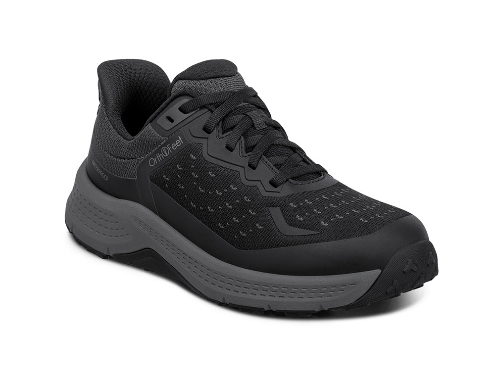 Womens Hands-Free Waterproof Explorer Low Black Hiking Shoes