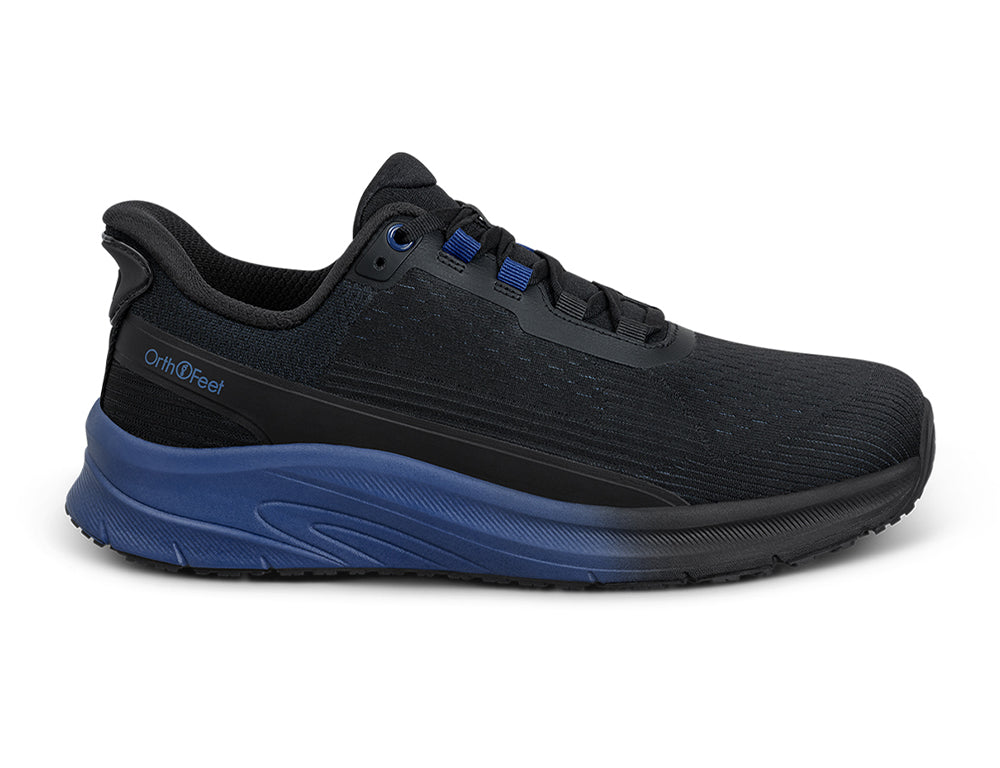 Mens Hands-Free Dash Black Blue Trainers