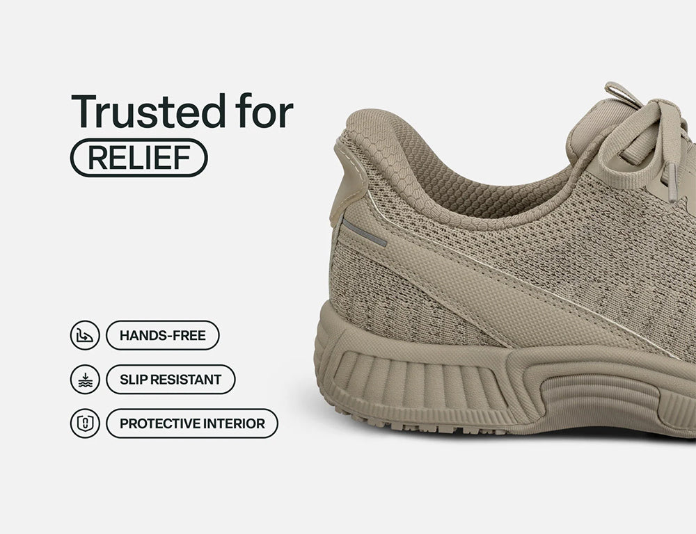 Womens Hands-Free Kita Taupe Trainers