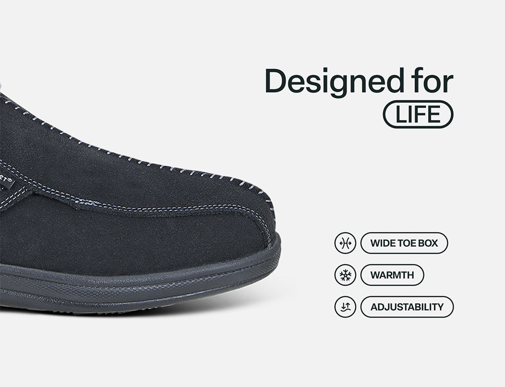 Mens Hands-Free Asheville Black House Shoes