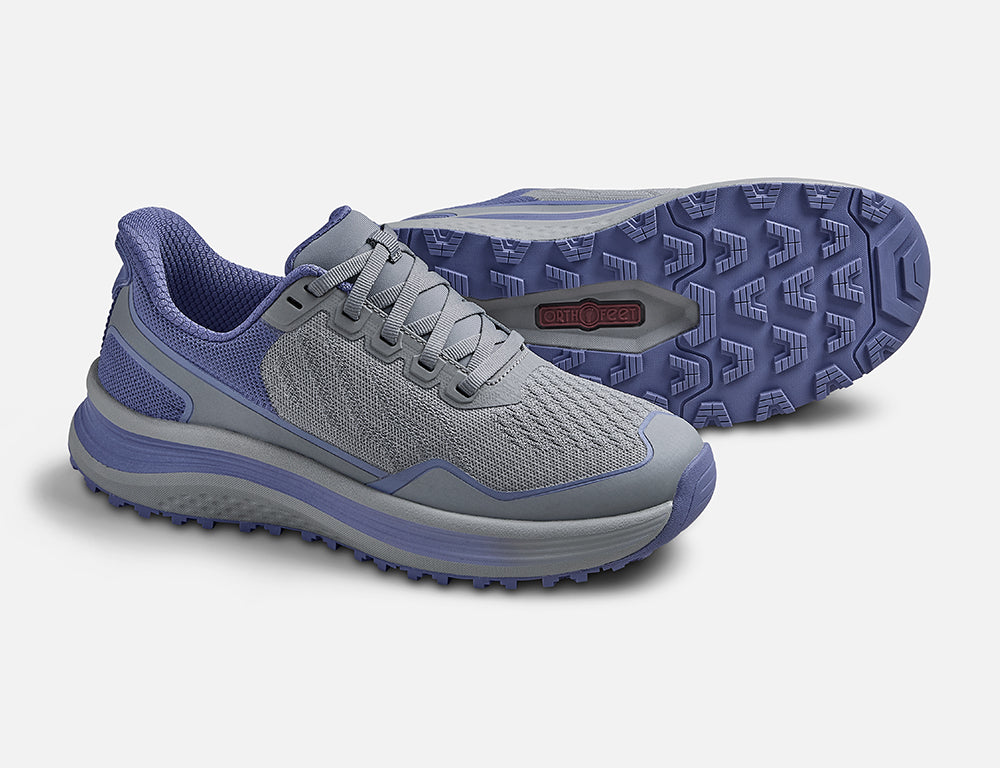 Womens Hands-Free Nira Trail Grey Periwinkle Hiking Shoes