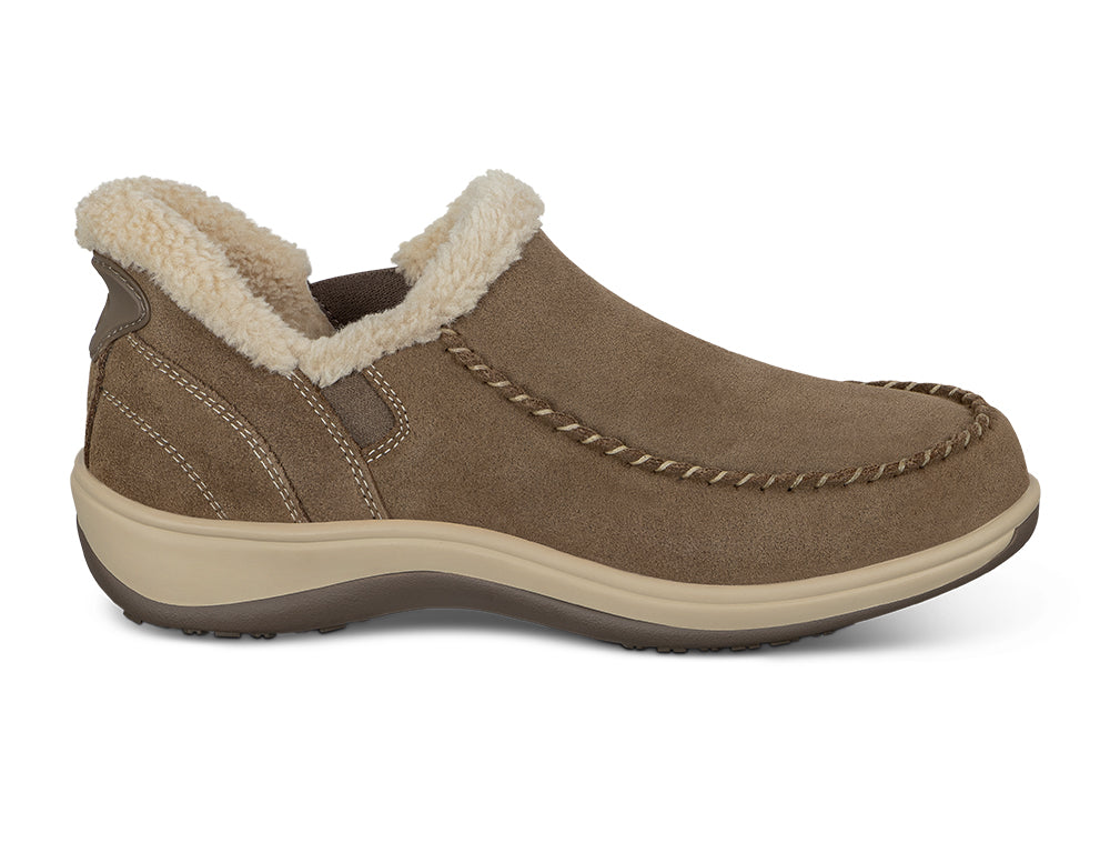 Womens Hands-Free Lorin Light Brown House Shoes