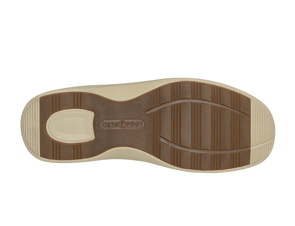 Orthofeet Mens Hands-Free Vito Olive House Shoes ShoeMed