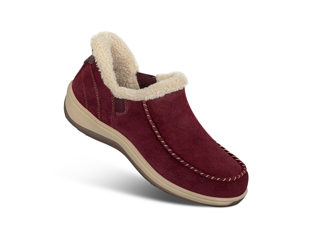 Womens Hands-Free Lorin Bordeaux House Shoes