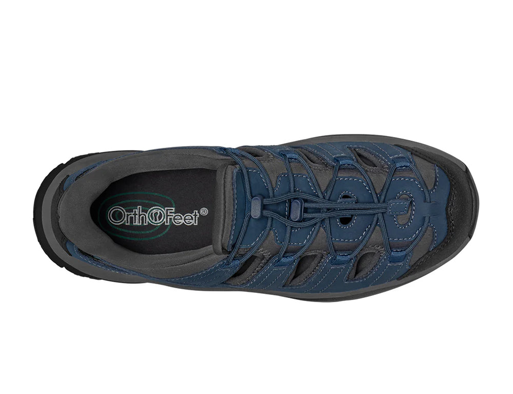 Orthofeet Mens Hands-Free Saturn Marine Hiking Sandals ShoeMed