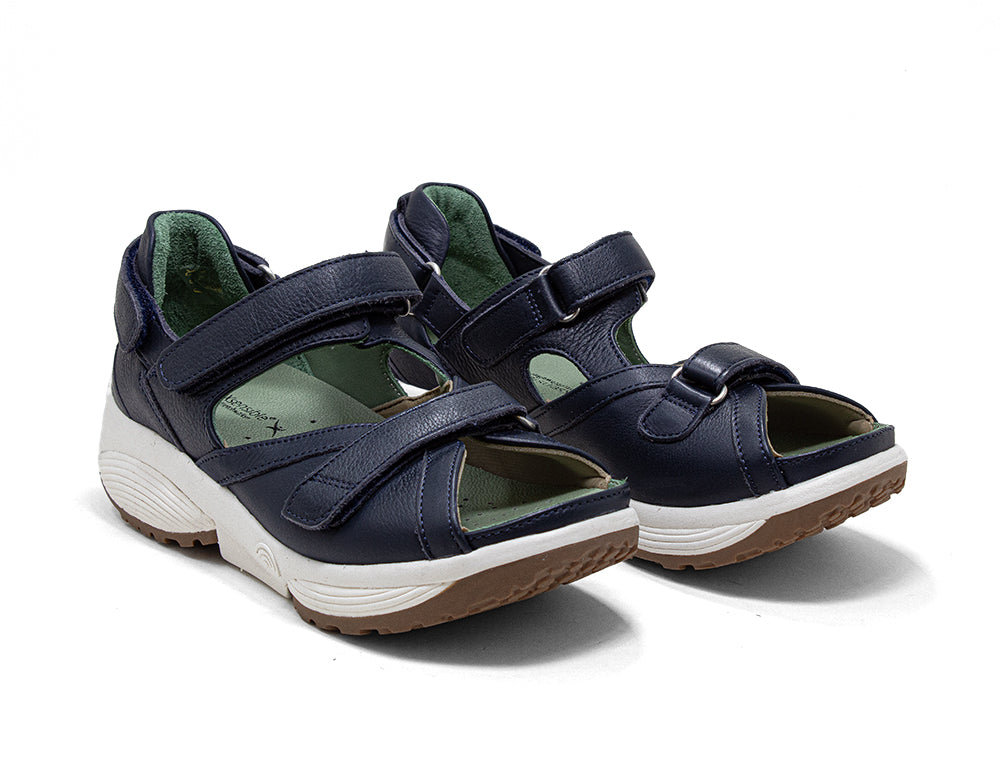 Xsensible Womens Pluto Navy Sandals ShoeMed
