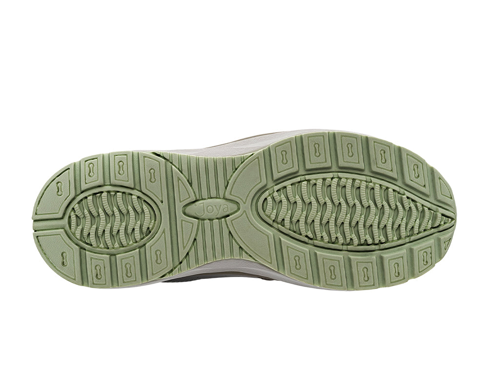 Joya Womens Active Zip Dynamo White Green Trainers ShoeMed