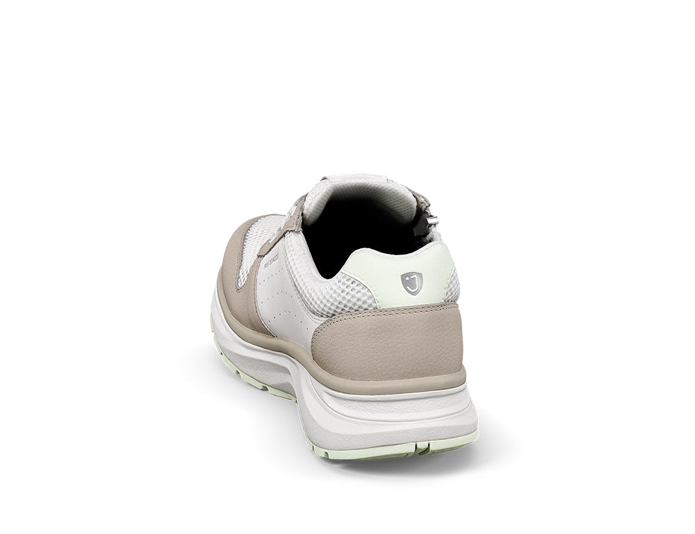 Joya Womens Active Zip Dynamo White Green Trainers ShoeMed