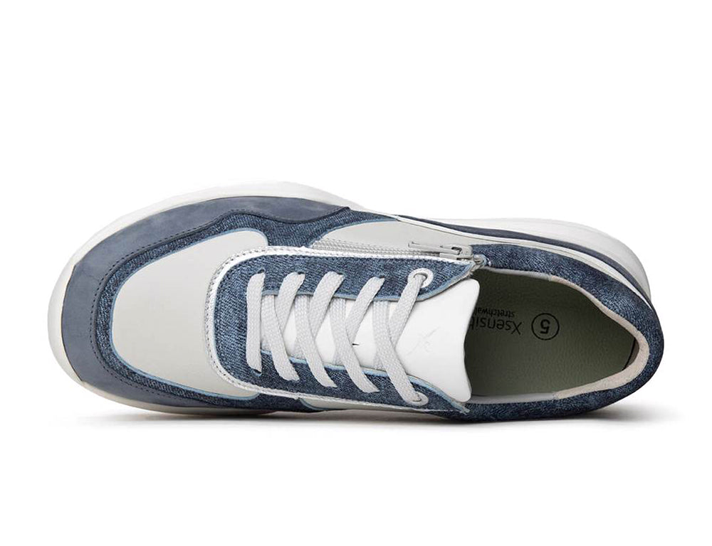 Womens Zip Close SWX11 Denim Trainers