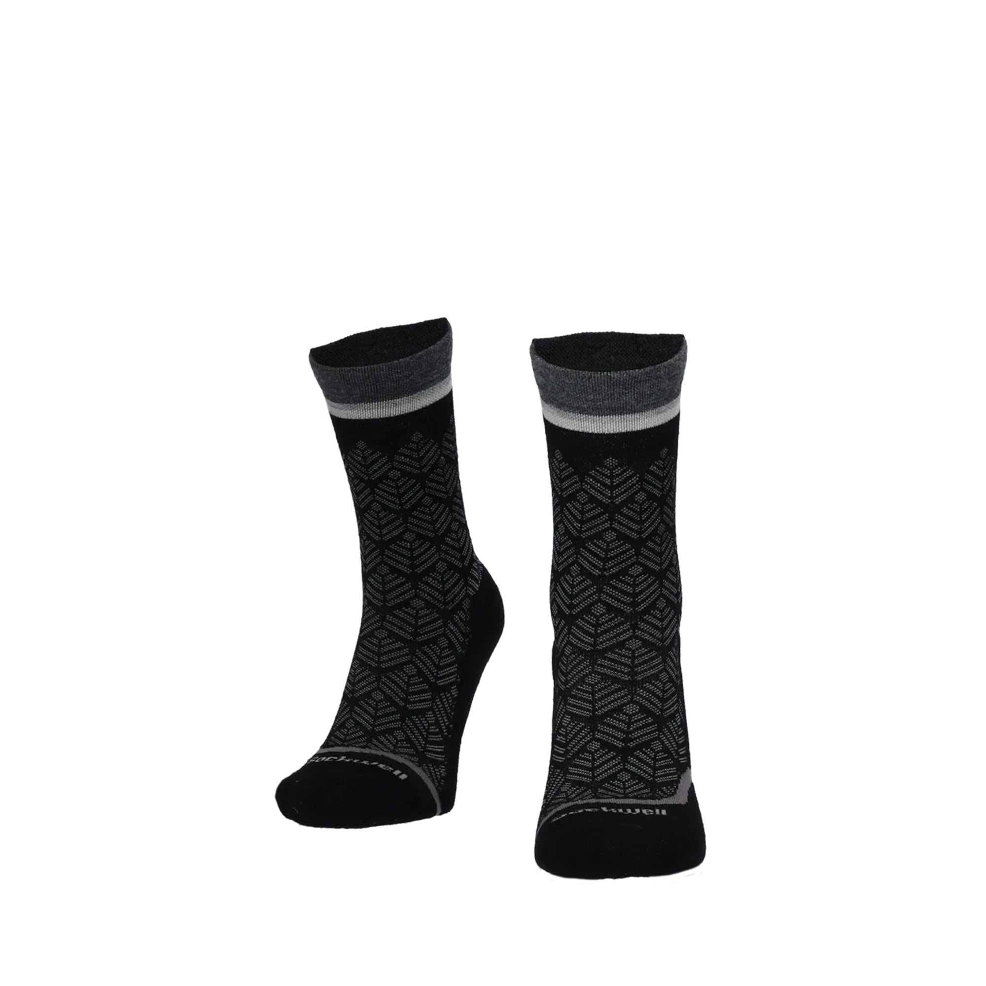 Sockwell Womens Bunion Ease Crew Black Solid 900 Socks ShoeMed