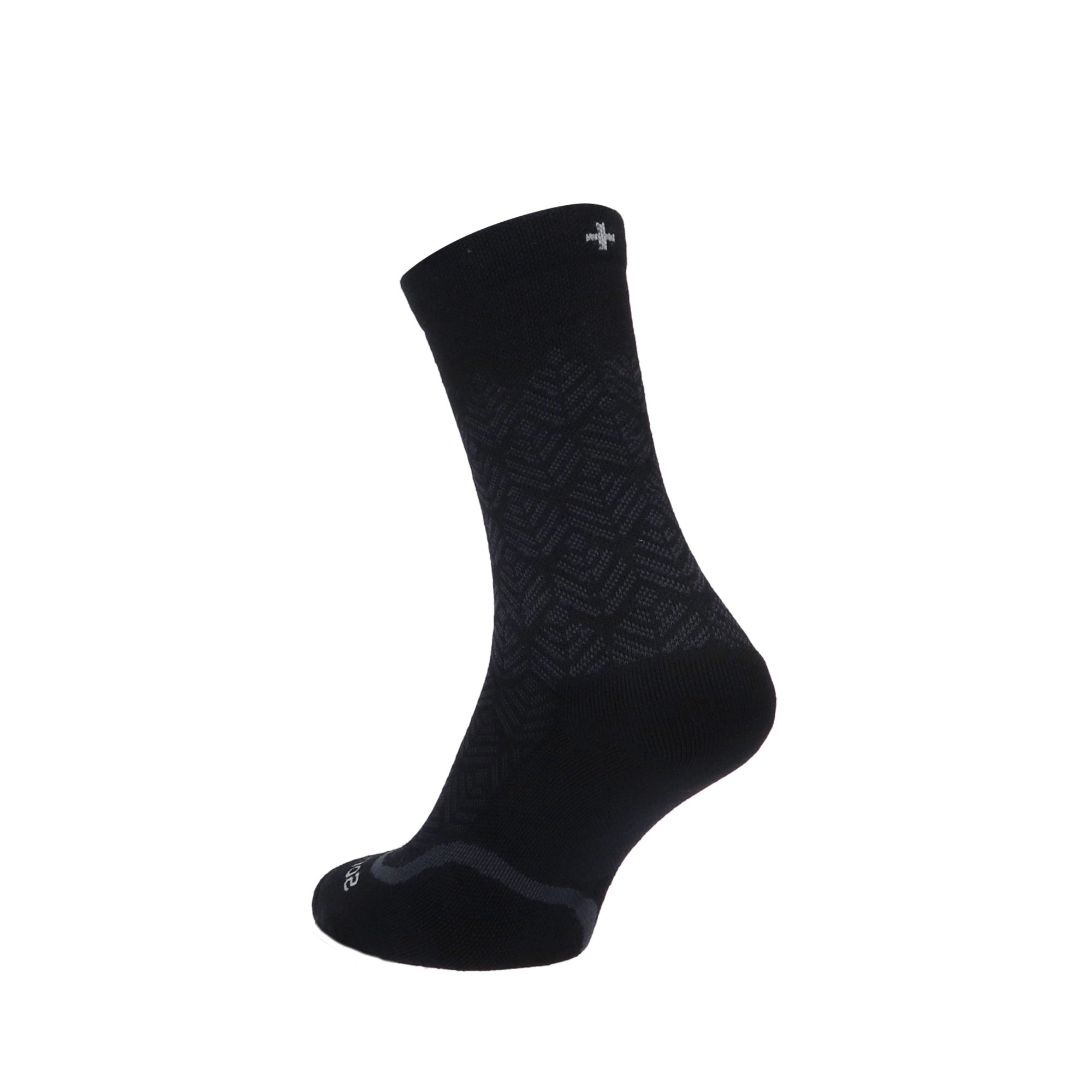 Womens Bunion Ease Crew Black Solid 905 Socks
